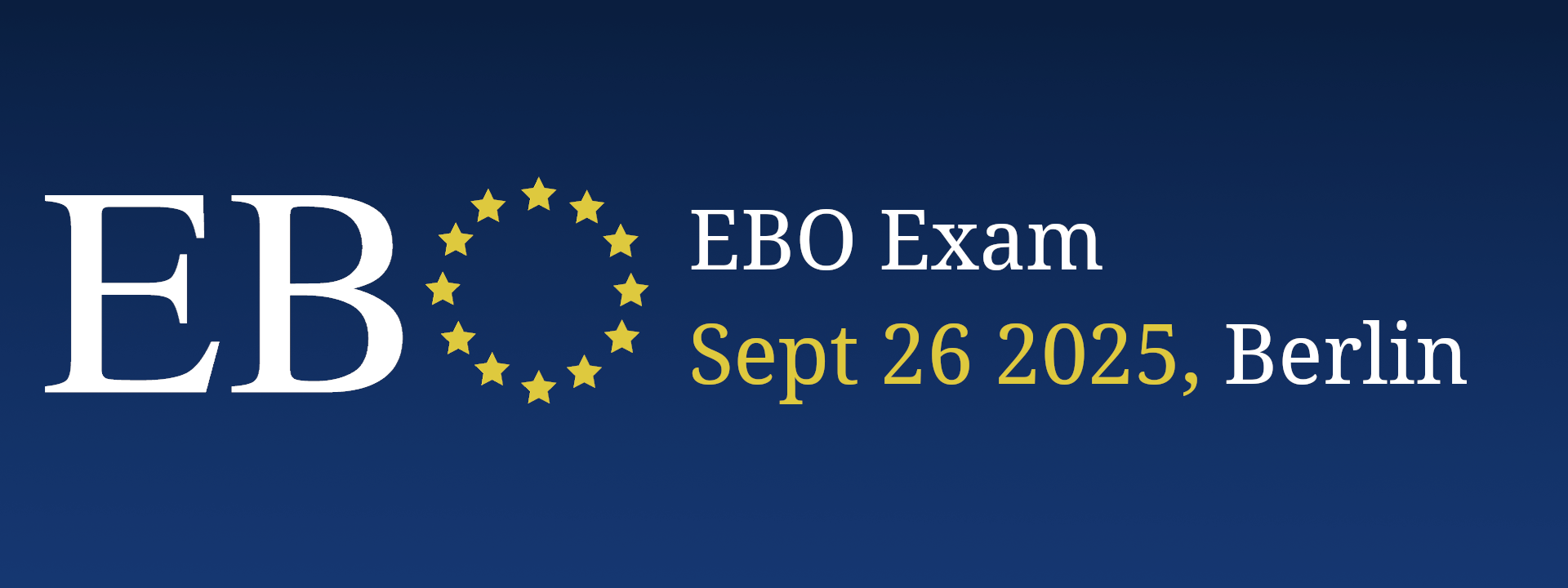 EBO Autumn Exam 2025 cover image
